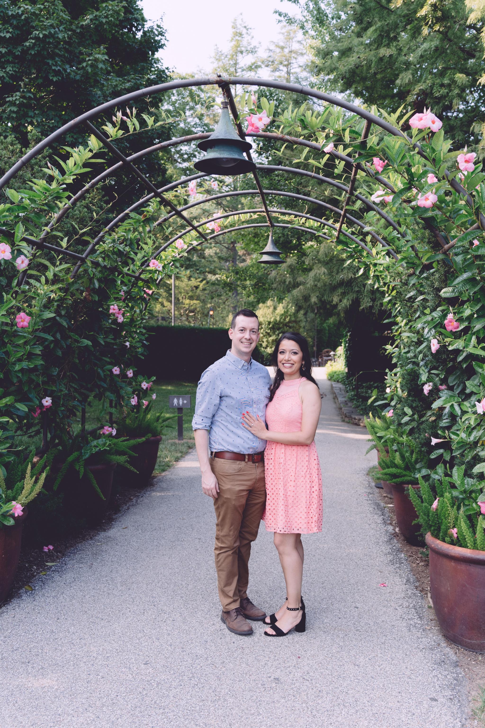 An Unforgettable Engagement Photoshoot at Longwood Gardens